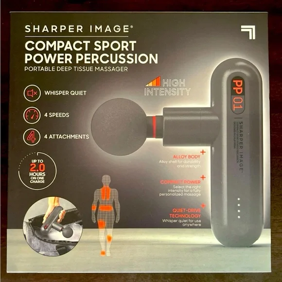 Sharper Image Percussion Massage Gun NWT - Picture 3 of 9